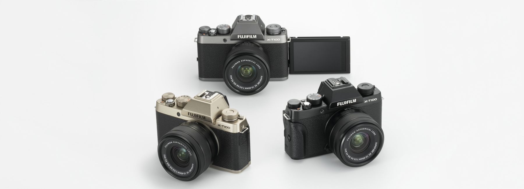 classic style at entry level, fujifilm unveils the mirrorless XT100