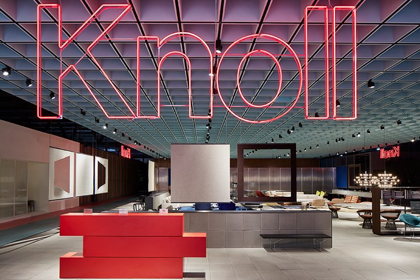 OMA's design for knoll pavilion at salone del mobile 2018 desognboom