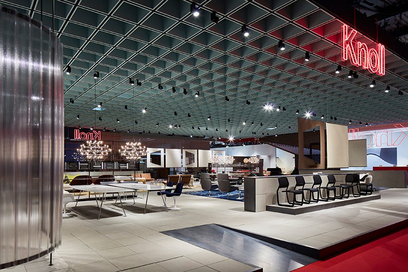 OMA's design for knoll pavilion at salone del mobile 2018 designboom