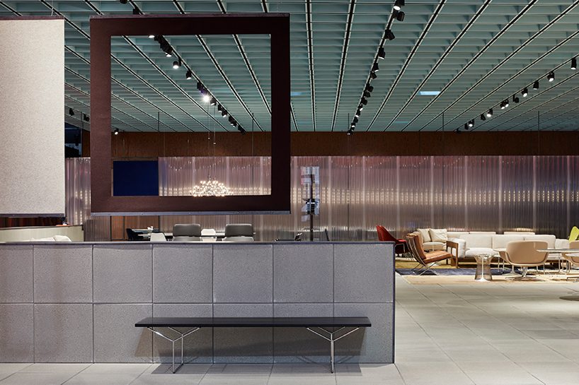 OMA's design for knoll pavilion at salone del mobile 2018 designboom