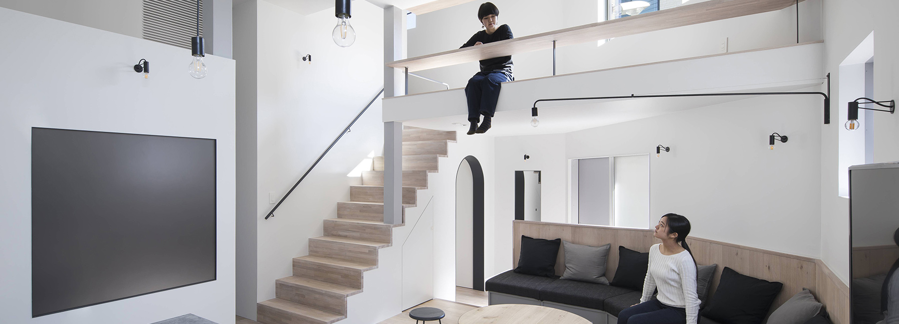 swing designs shared house project with an open feeling within the densely osaka city