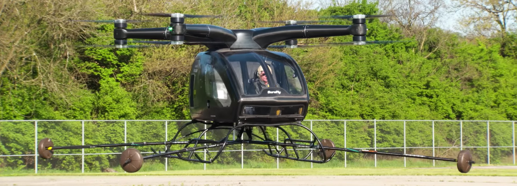 surefly's hybrid electric drone helicopter completes its first