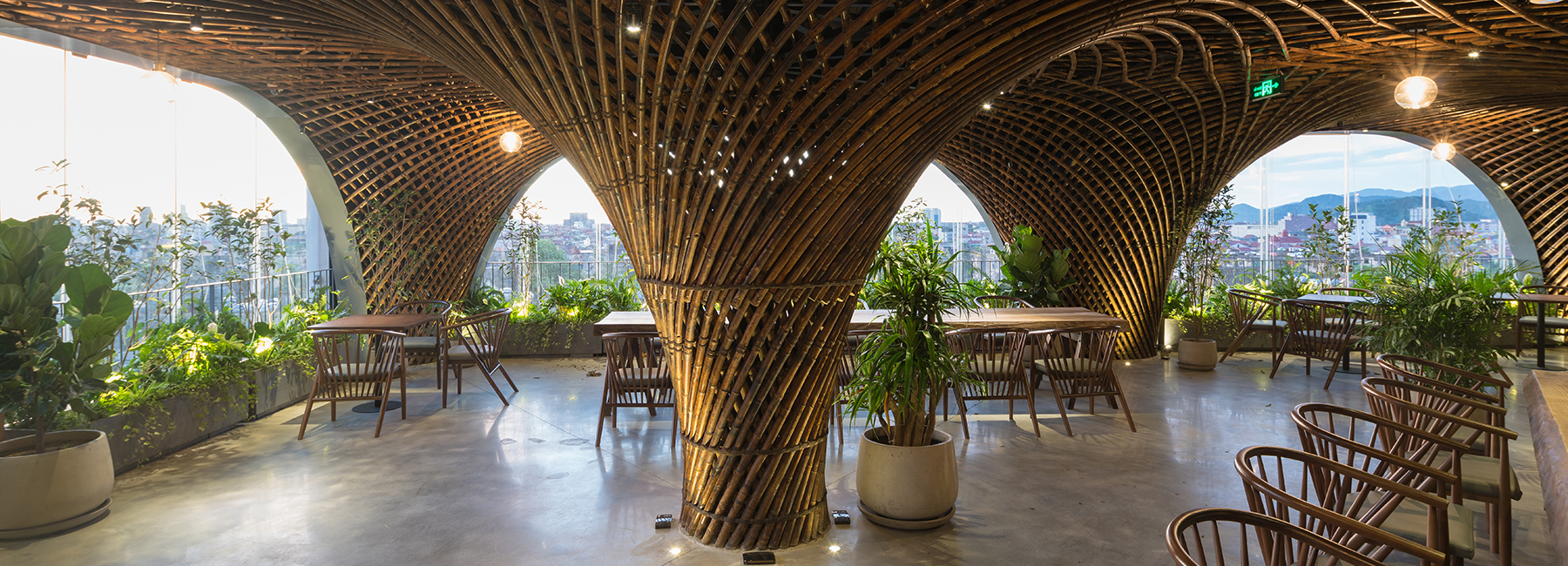 bamboo club + cafe by VTN architects takes center stage in vietnam