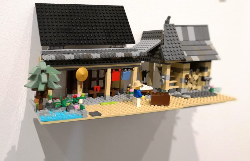 the japanese pavilion uses 42 drawings as instruments to document and evaluate life and architecture