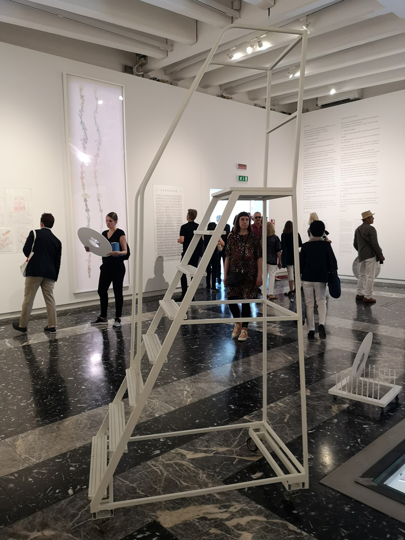 the japanese pavilion uses 42 drawings as instruments to document and evaluate life and architecture