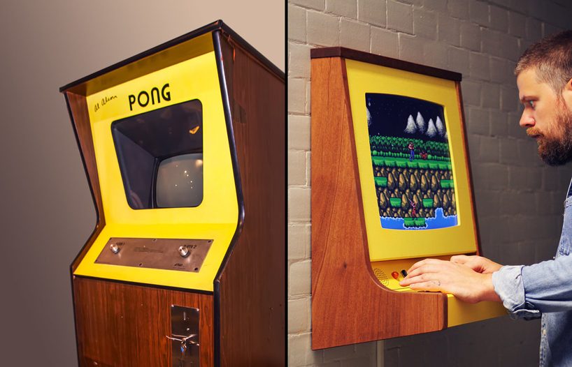 the originx is a beautiful arcade cabinet and delicate homage to original pong arcade
