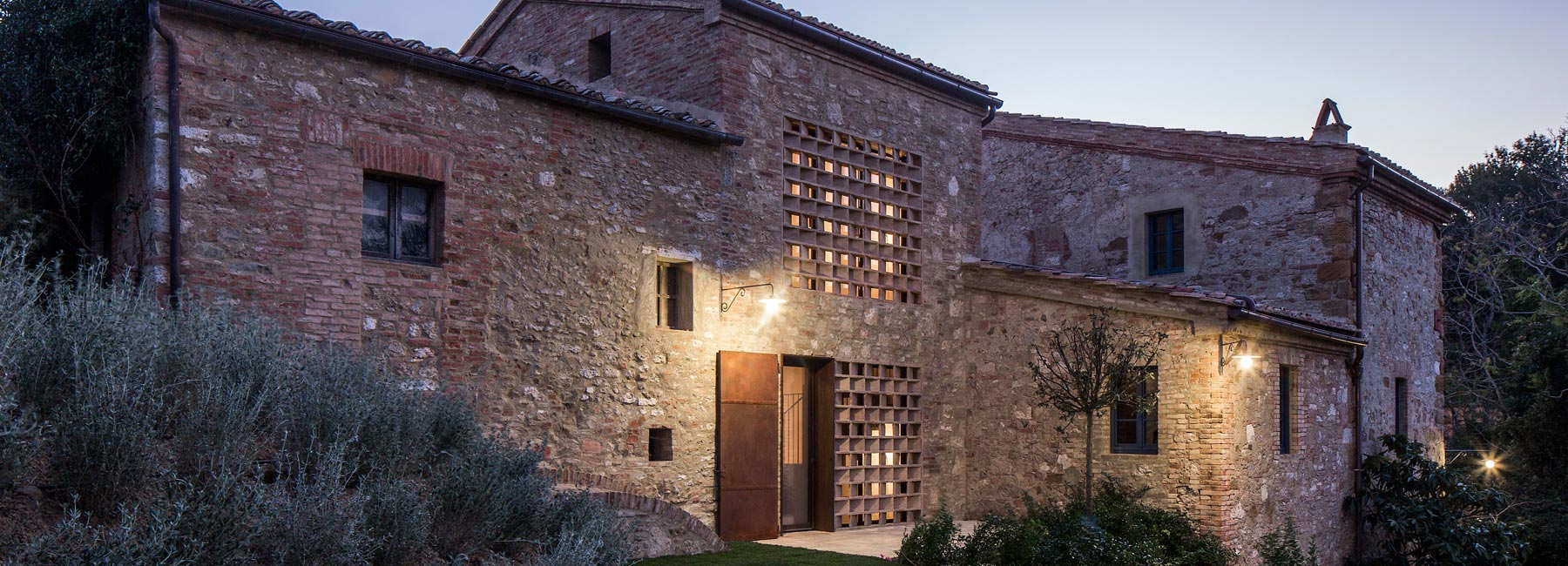 ciclostile's farmhouse in italy pays attention to historical context and environment