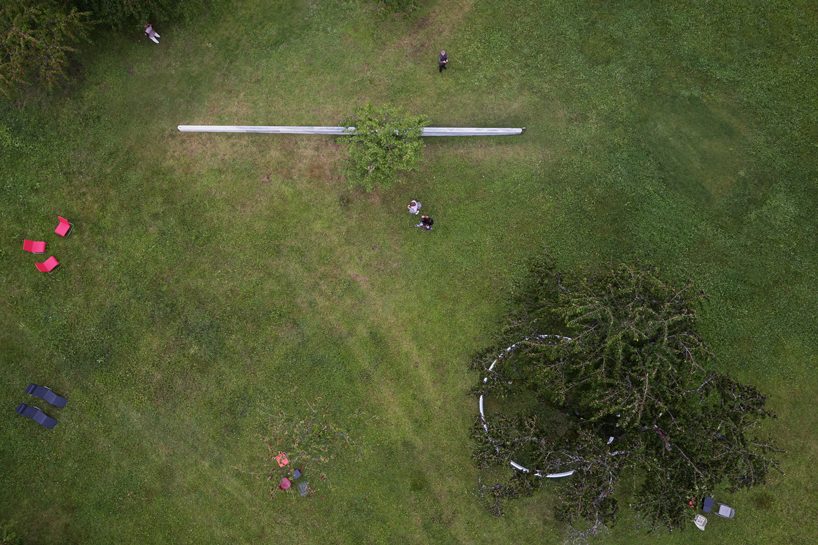 ronan & erwan bouroullec's landscape interventions add a touch of magic to vitra campus ruisseau and ring