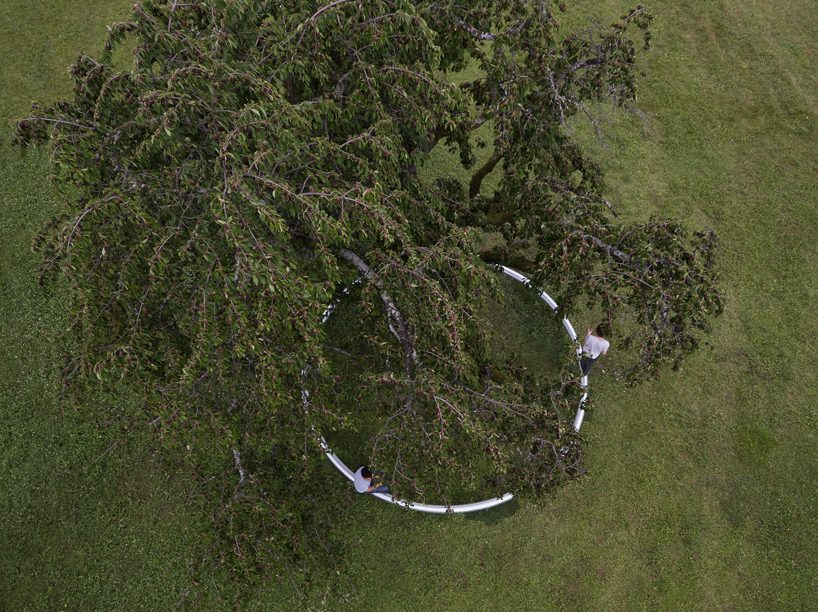 ronan & erwan bouroullec's landscape interventions add a touch of magic to vitra campus ruisseau and ring