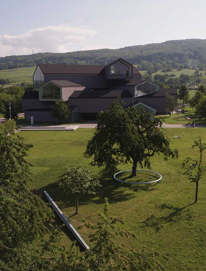 ronan & erwan bouroullec's landscape interventions add a touch of magic to vitra campus ruisseau and ring