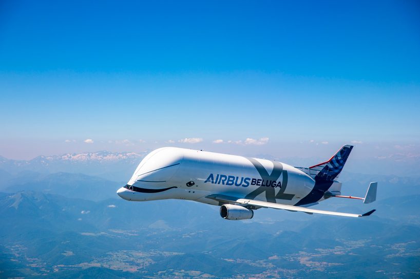 a whale in the sky: the airbus beluga XL takes its maiden flight
