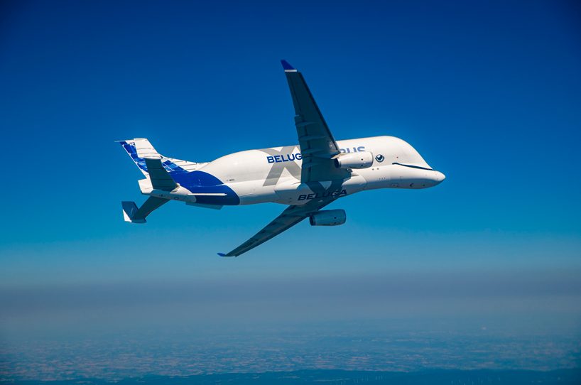 a whale in the sky: the airbus beluga XL takes its maiden flight