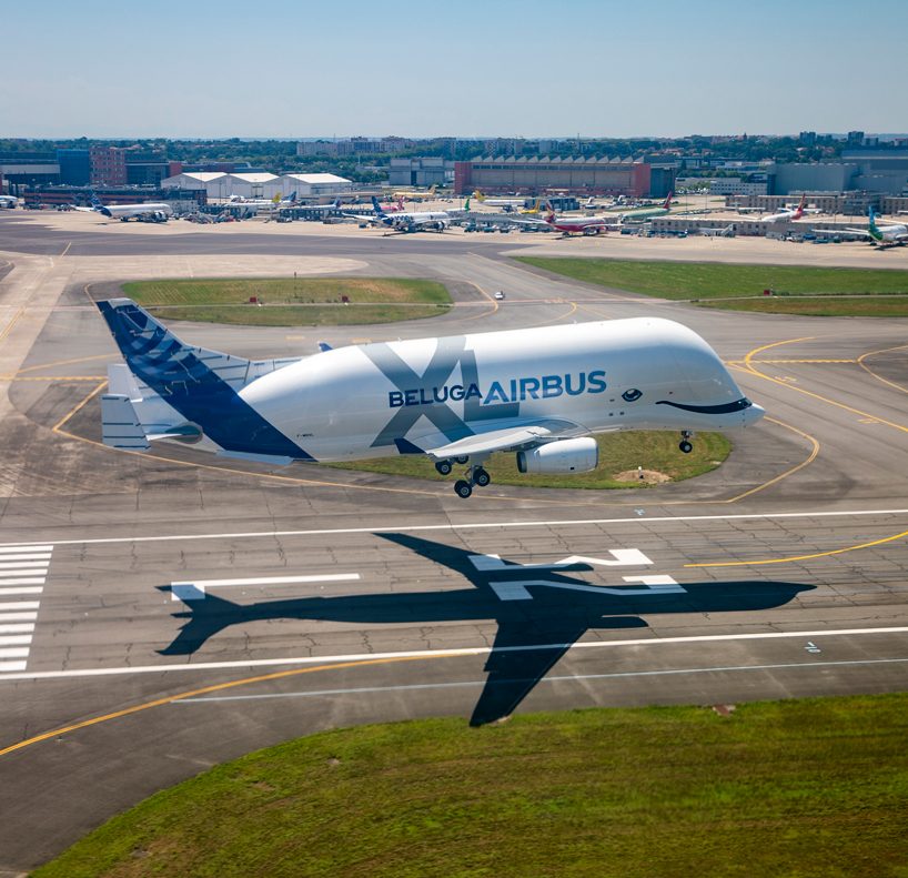 a whale in the sky: the airbus beluga XL takes its maiden flight