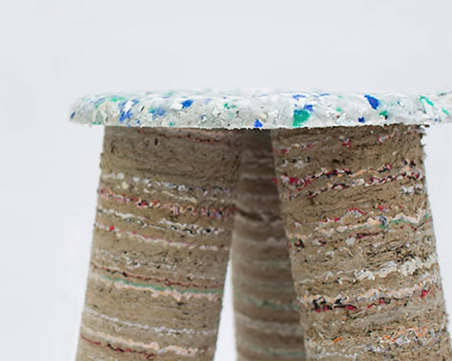 a stool made of one month household waste by charlotte allen