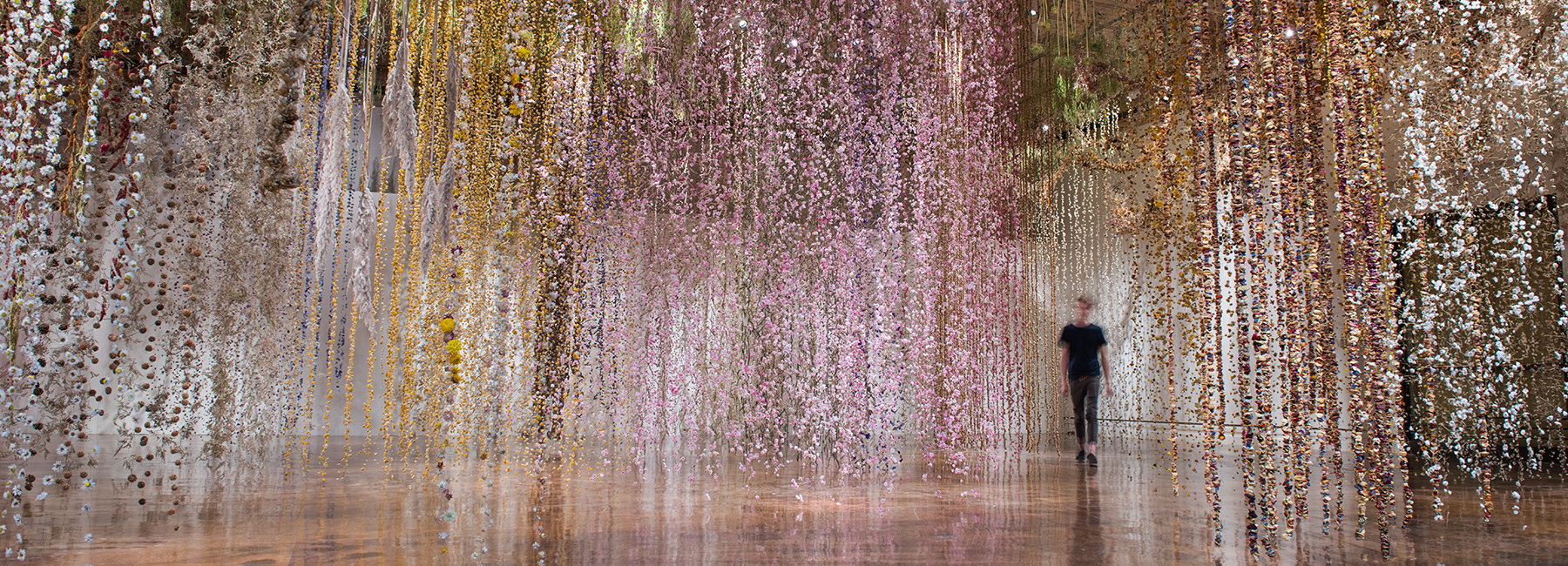 rebecca louise law presents an ethereal inverted garden installation
