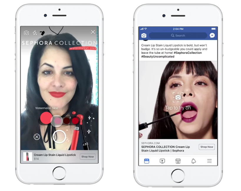 facebook instagram augmented reality
