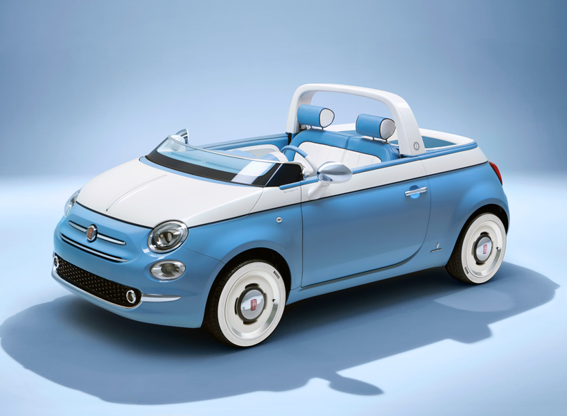 fiat 500 spiaggina by garage italia goes topless to celebrate 60th