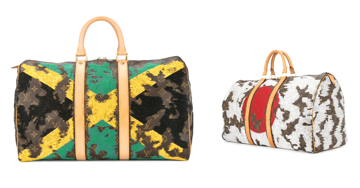 CWorld cup idea #37: flag-embroidered louis vuitton bags illustrate a lingering patriotism following world cup