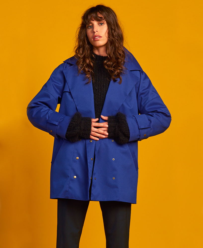 okewa weaves waterproof rainwear from 100% recycled plastic bottles - 3