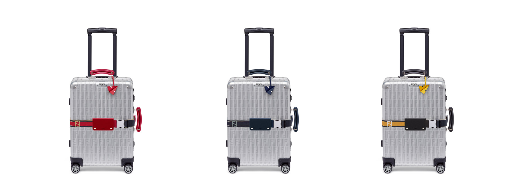 RIMOWA taps FENDI for second luxe aluminum cabin trolley collaboration