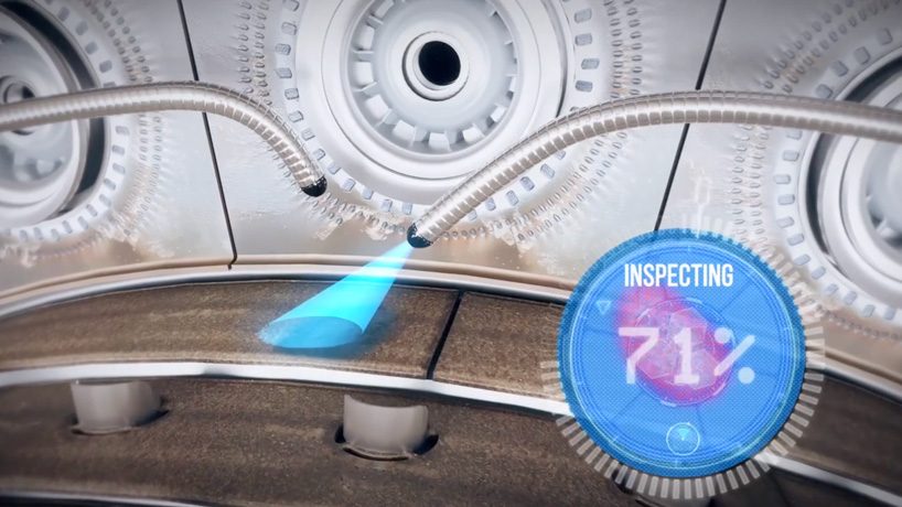 rolls-royce is developing a tiny robot cockroach to crawl inside airplane engines and fix them