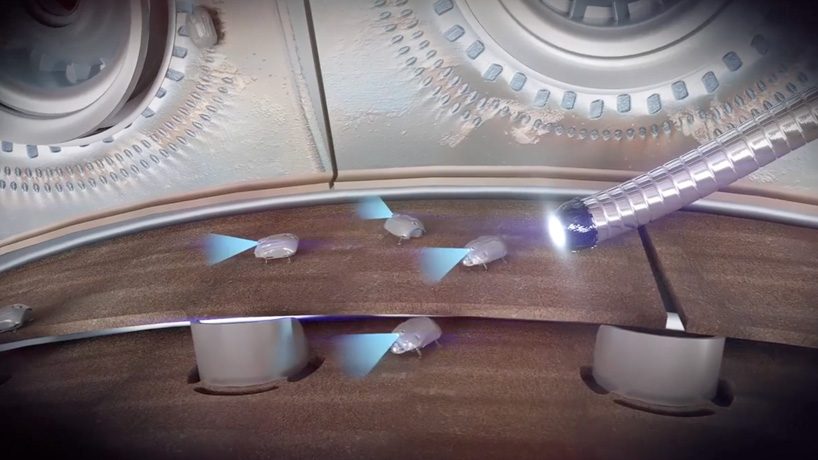 rolls-royce is developing a tiny robot cockroach to crawl inside airplane engines and fix them