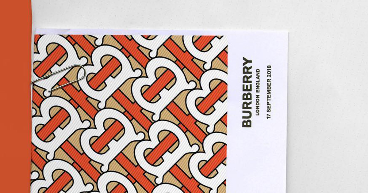 burberry unveils update riccardo tisci, in with peter saville