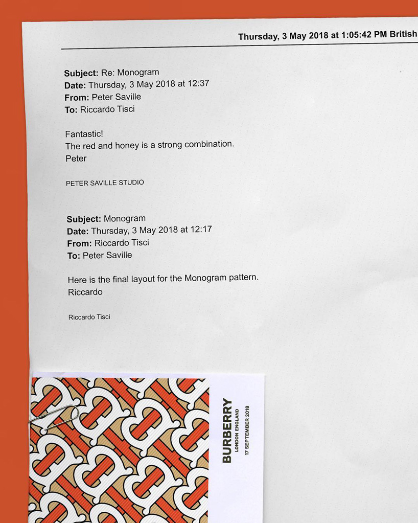 burberry logo riccardo tisci peter saville