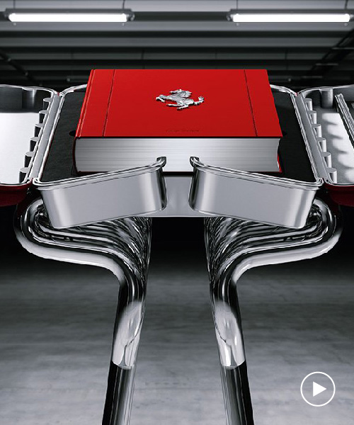 new ferrari publication features display case designed by marc newson