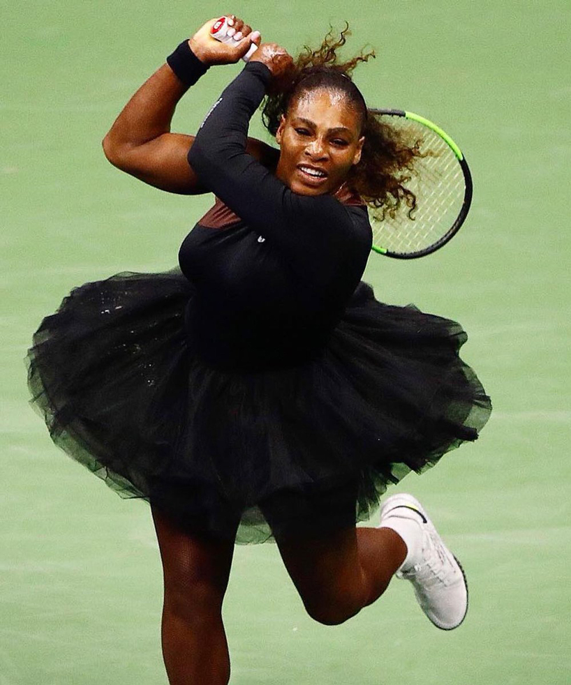 williams responds catsuit ban by competing in a abloh tutu