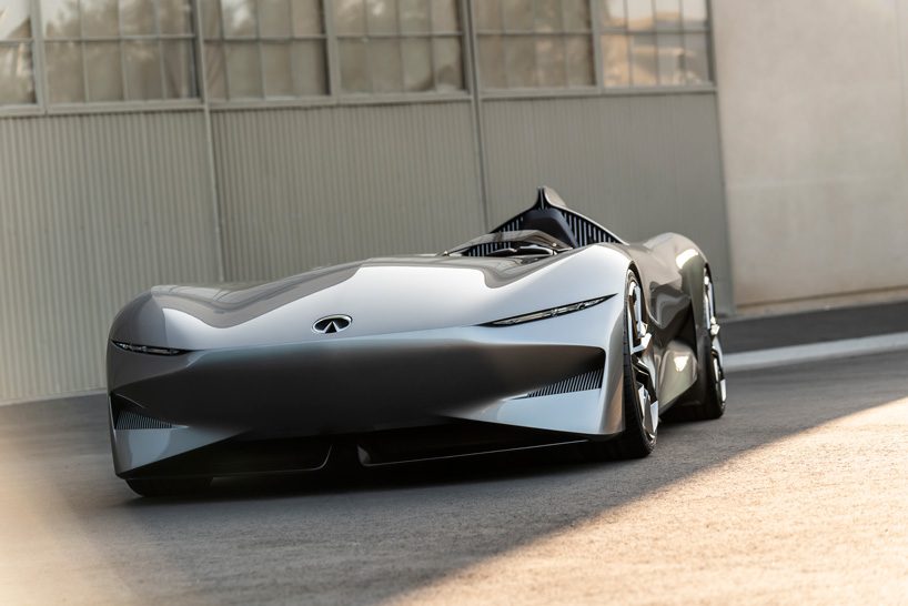 the INFINITI single-seat, electric prototype 10 is a new take on the classic speedster