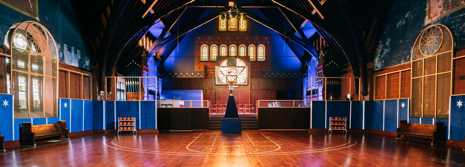 NIKE transforms 1885 church in chicago into basketball facility