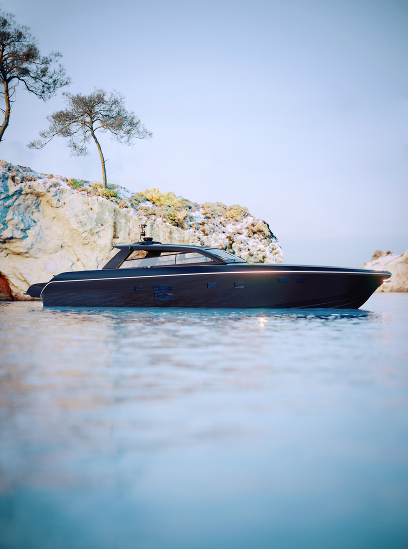 OTAM 85 GTS is a gullwing door supercar-inspired superyacht - 2