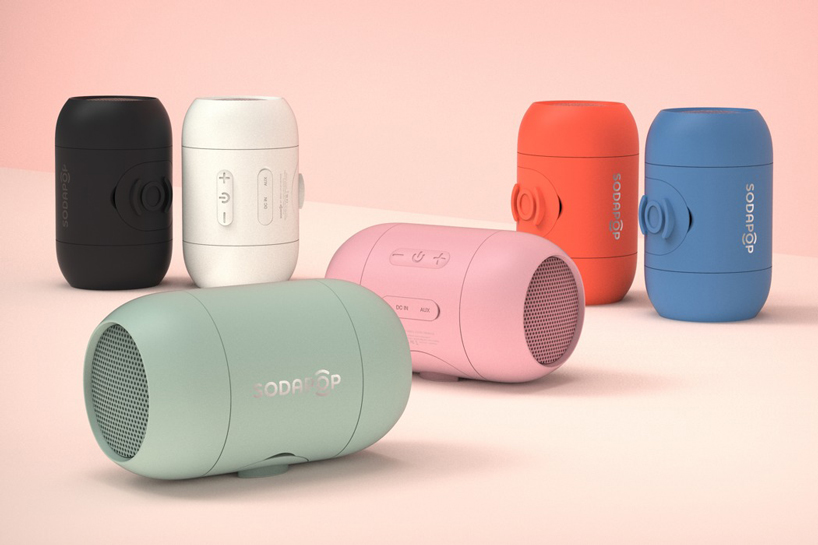 the sodapop speaker attaches to an empty plastic bottle to boost bass performance - 1
