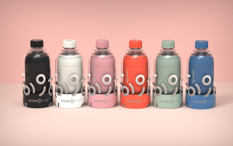 the sodapop speaker attaches to an empty plastic bottle to boost bass performance - 3
