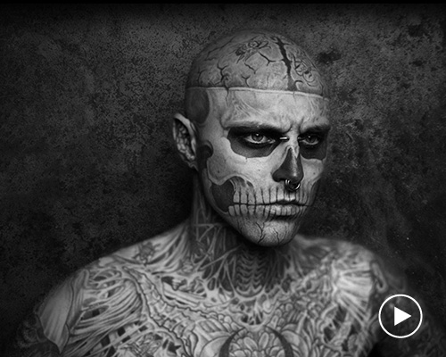 'zombie boy' rick genest, most tattooed model, has died aged 32