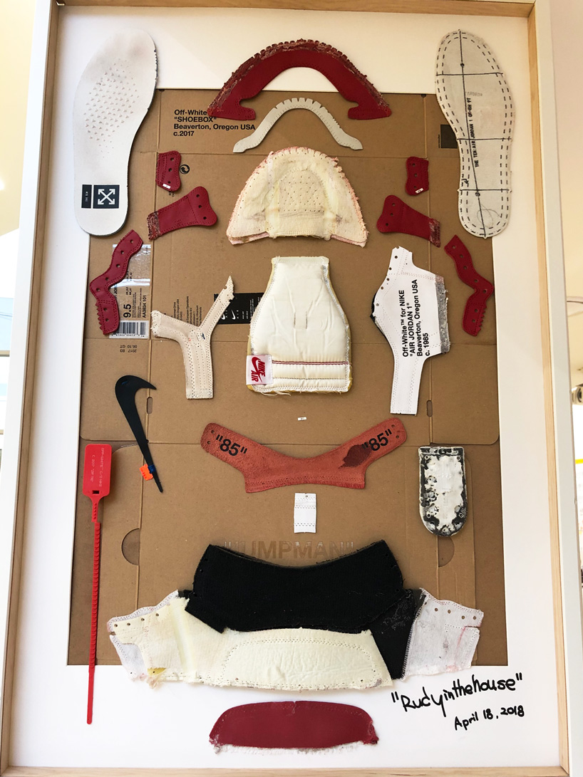 deconstructed sneakers exhibition in seoul displays exploded nikes and custom-painted vans