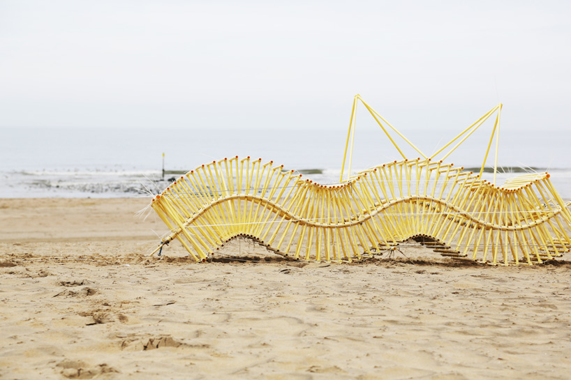 build one of theo jansen's world-renowned strandbeests for yourself with this mini DIY kit