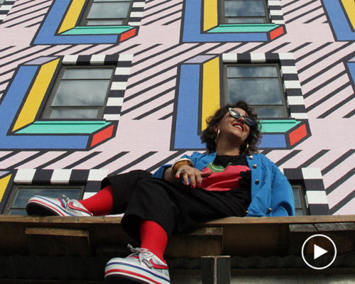 walalaland, a short documentary about camille walala's mural in industry city, brooklyn