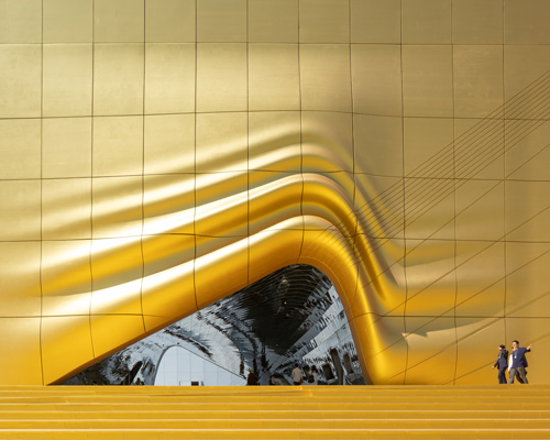 MVRDV clads leisure complex with golden façades and imprints of surrounding structures