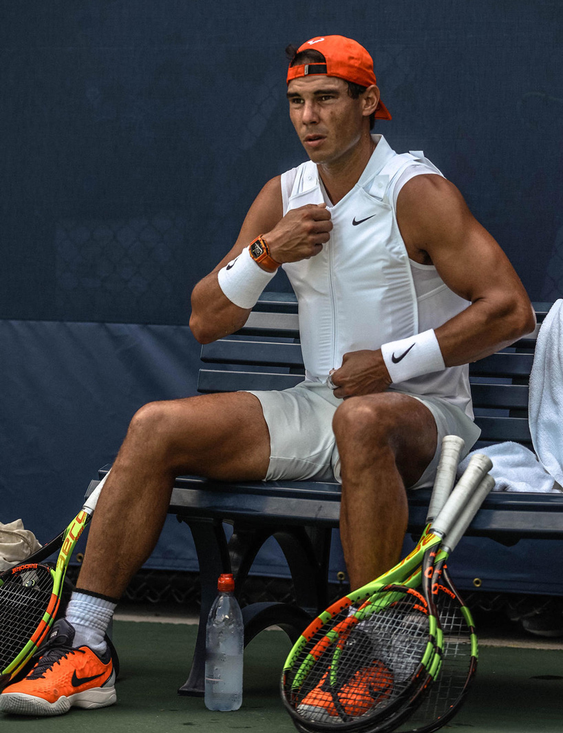 how a NIKE cooling vest is helping rafael nadal at the US open