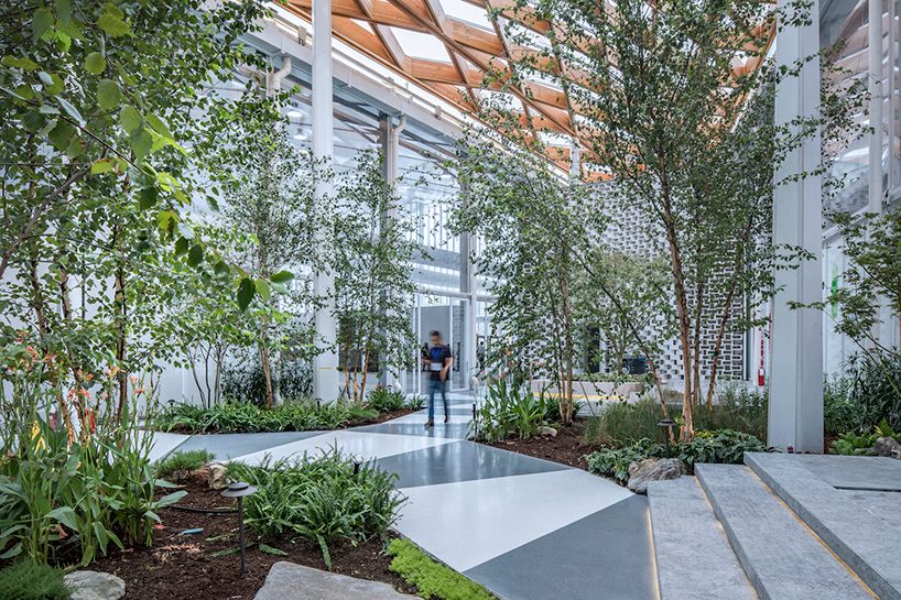 archi-union builds 8885 sqm venue in 100 days using prefab construction & 3D-printing designboom