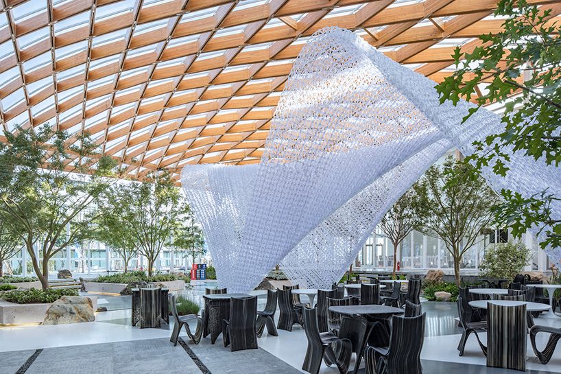 archi-union builds 8885 sqm venue in 100 days using prefab construction & 3D-printing designboom