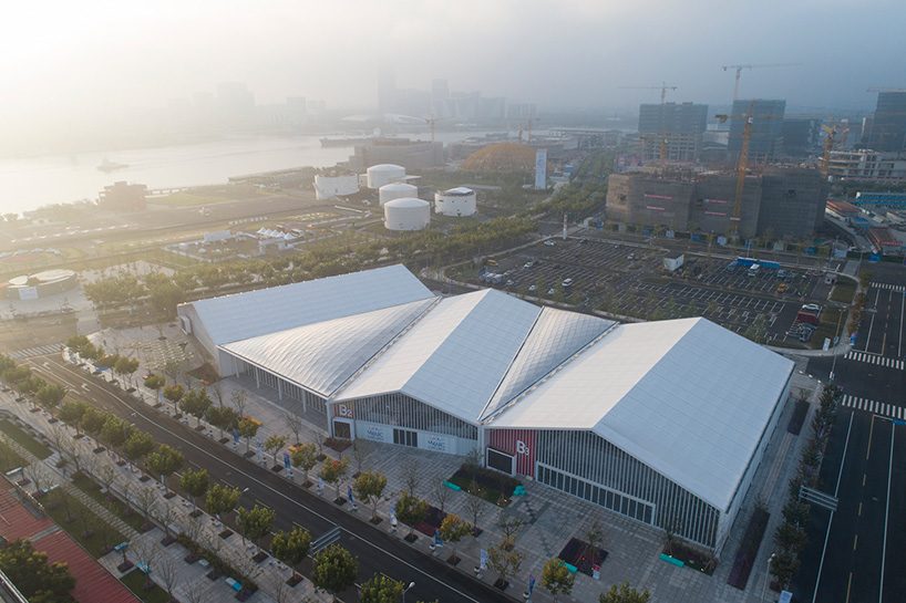 archi-union builds 8885 sqm venue in 100 days using prefab construction & 3D-printing designboom
