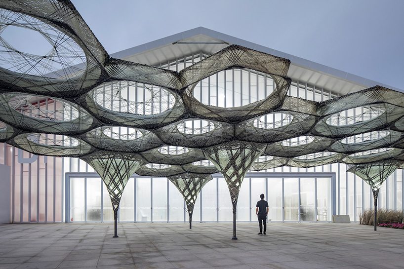 archi-union builds 8885 sqm venue in 100 days using prefab construction & 3D-printing designboom