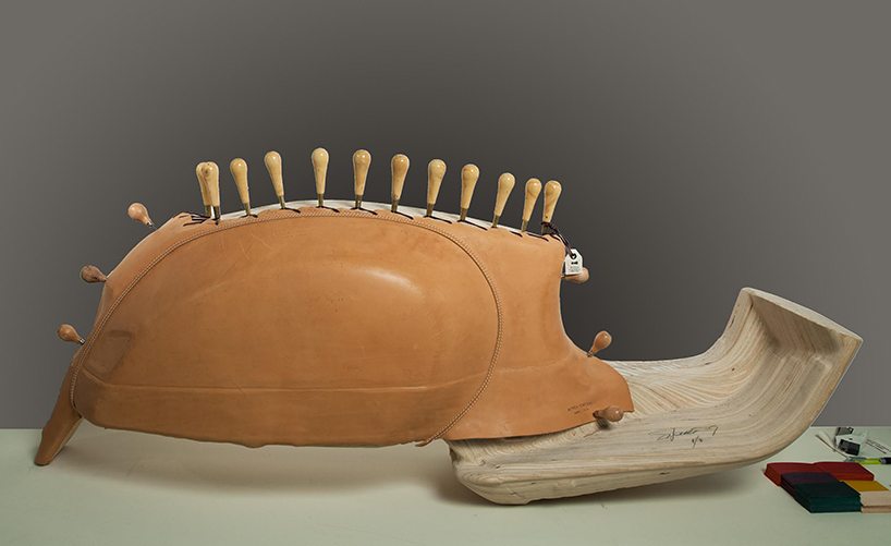 bottega conticelli wraps iconic vespa in a precious leather skin designboom