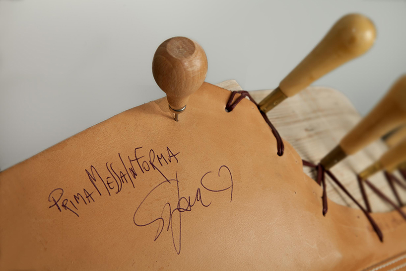 bottega conticelli wraps iconic vespa in a precious leather skin designboom