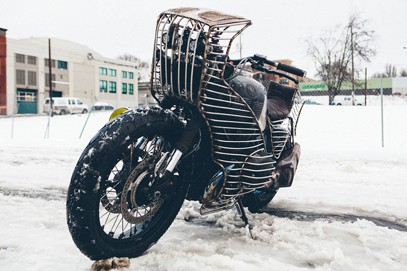 el solitario impostor BMW R nineT custom motorcycle presented at homo faber designboom