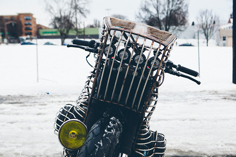 el solitario impostor BMW R nineT custom motorcycle presented at homo faber designboom