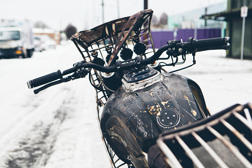 el solitario impostor BMW R nineT custom motorcycle presented at homo faber designboom